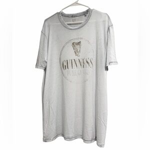 Lucky Brand White Short Sleeve Graphic Tee. Very worn. Still cool.